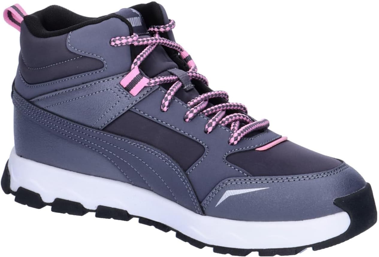 Puma JR 397644 Evolve Trail Sneakers, Kids, Galaxy Tech Gray/Mauve Out (03), 25.0 cm