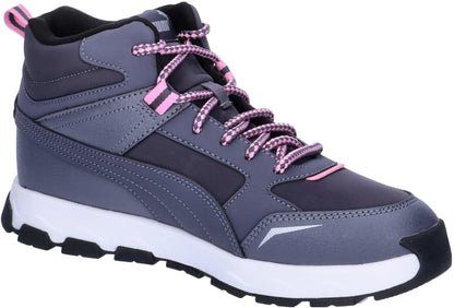 Puma JR 397644 Evolve Trail Sneakers, Kids, Galaxy Tech Gray/Mauve Out (03), 25.0 cm