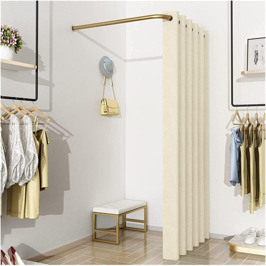 Tenda a Forma di L per spogliatoio - Schermo temporaneo per la Privacy degli armadietti per Uso Interno/Esterno, Soluzione Semplice per ombreggiare camere da Letto e mobili