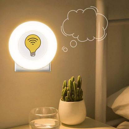Voice Activated Lights - LED USB Plug-in Intelligent Night Light | Brightness Adjustable Lamp, Decorative Ambience Lighting for Home, Living Room, Kids' Desk