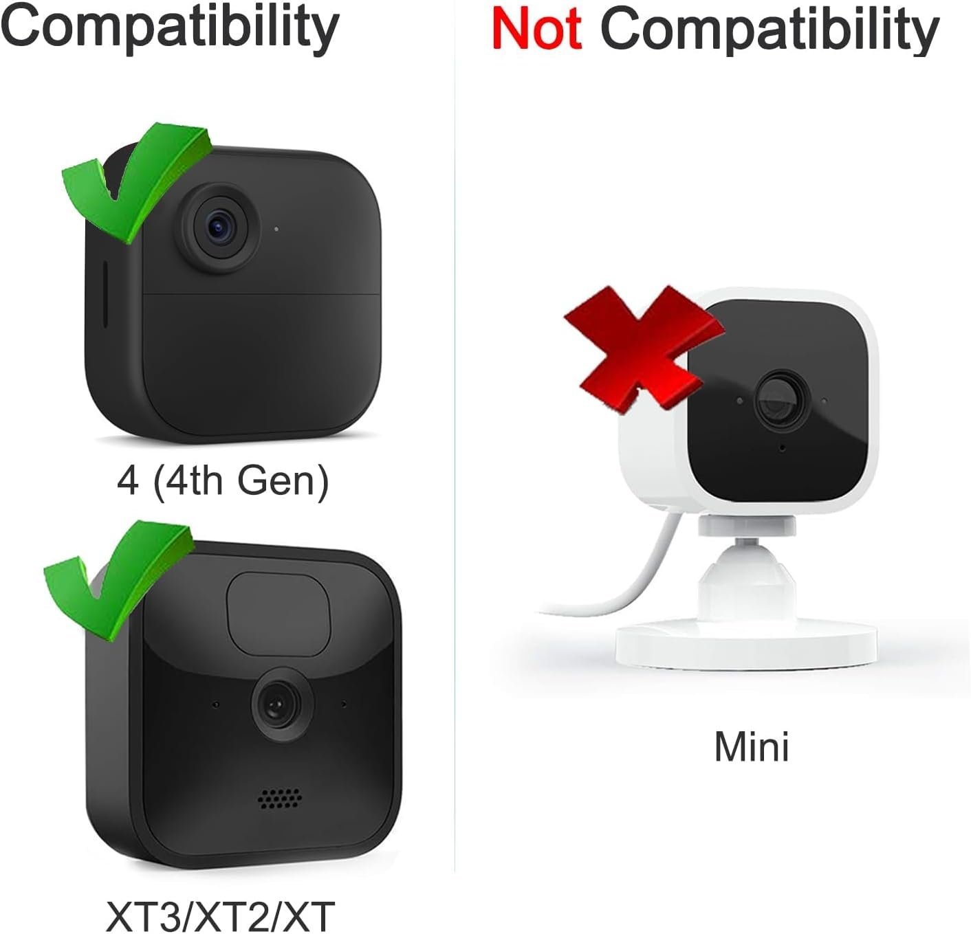 Uogw 3Pack 33ft/10m Power Cable and Adapter Compatible with Blink Outdoor 4 (4th Gen)/Blink (3rd Gen) XT3/Blink XT2/XT,Weatherproof Outdoor Charging Power Cord,Flat Extension Cable for Blink Camera