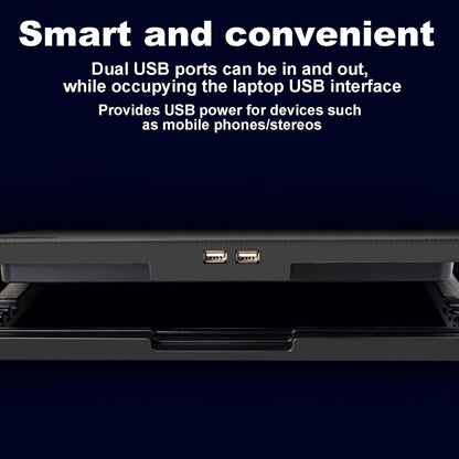 Laptop Stand with Fan, Notebook Cooler Pad, Laptop Cooling Pad, Computer Cooler Stand, 15.6 Inch Laptop Stand, Silent Cooling Pad, Stable Laptop Cooling Holder, Cooling Pad for Overheating