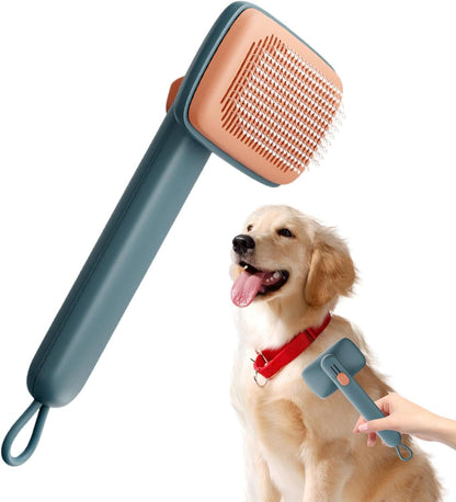 Cat Straightening Brush | Cat Brush for Indoor | Pet Cleaner Massager - Tool Care Provides Adjustable Comb Hair Brush for Bath