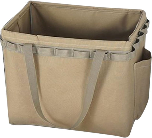 Camping Duffle Bag, Travel Gear Organizer, Impermeabile Tote Bag with Massive Storage Capacity and Foldable Design for Closet, Camping, Oro Outdoor Adventures, 1 pezzo, cachi, Se référer au descriptif