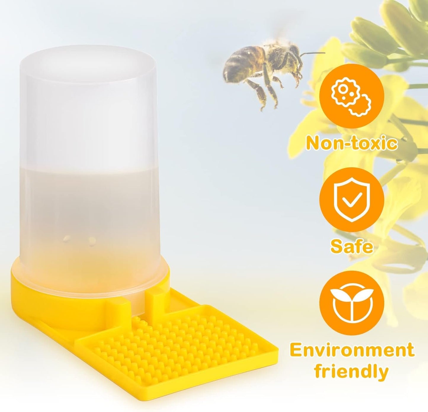 Beehive Drinking Bowl, 2Pcs Bee Feeder Beehive Drinking Bowl Beekeeping Equipment Bee Watering Station Honey Entrance Beekeeper Water Feeder, 2.76 x 5.20 inch