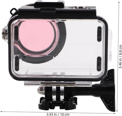 COHEALI Transparent Camera Case with Dual Cold Shoe Mounts Durable Protection for Digital