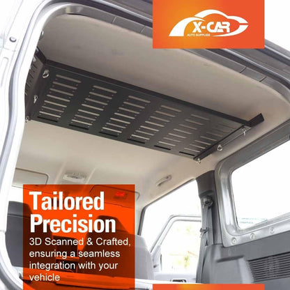 X-CAR Rear Rack Storage Celling Shelf for Suzuki Jimny 3-Door 2018-2025 Internal Trunk Expansion Durable Interior Bracket Luggage Organizer