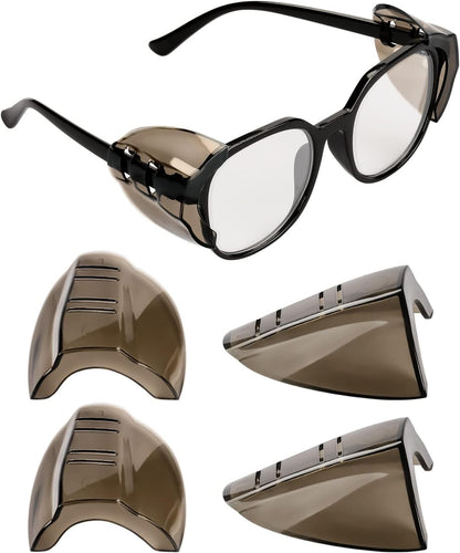YunTuo 2/4 Pairs Eye Glasses Side Shields for Prescription Glasses - Fits Small to Medium Eyeglasses