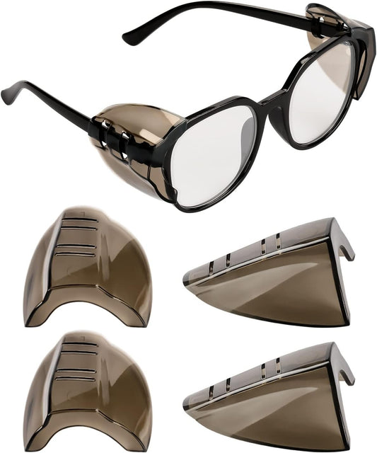 YunTuo 2/4 Pairs Eye Glasses Side Shields for Prescription Glasses - Fits Small to Medium Eyeglasses