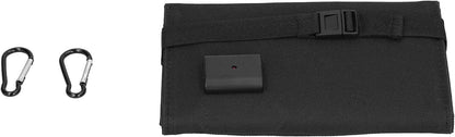 Solar Power Bank, Solar 20W USB Foldable Solar Panel with Buckles for Outdoors (Black)