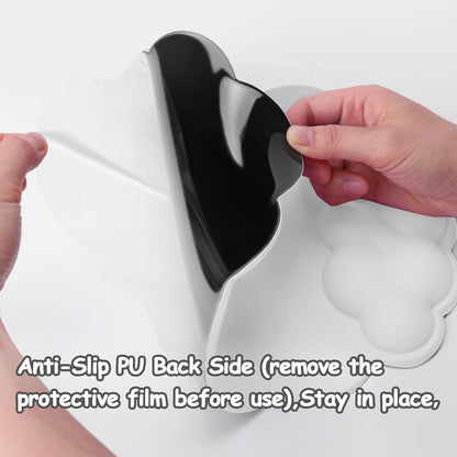 Juome Mouse Cloud Wrist Rest Pad, Ergonomic Mouse Pad with Memory Foam, Cute Mouse Pad Wrist Support for Computer, Laptop, Mac, Gaming, Home Office (White)