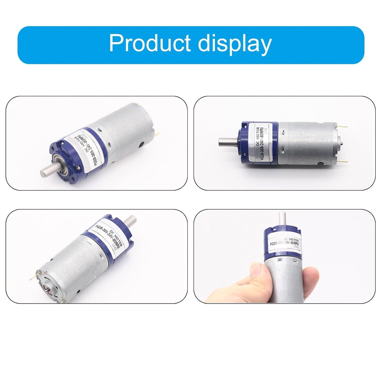 Multifunction 24V 52RPM Planetary Gear Motor Adjustable Gear Motor Metal Gear Boxes Motor Upgrades for Robots & Home Automation