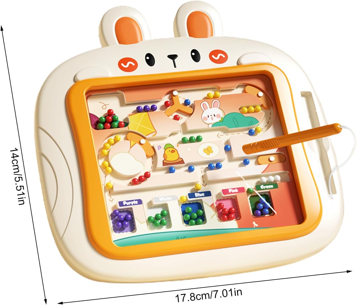 mivceklw Magnetic Color Maze Toy, Counting & Matching Puzzle, Magnetic Drawing Board, Color & Number Learning Game, Skill Development and Educational Play