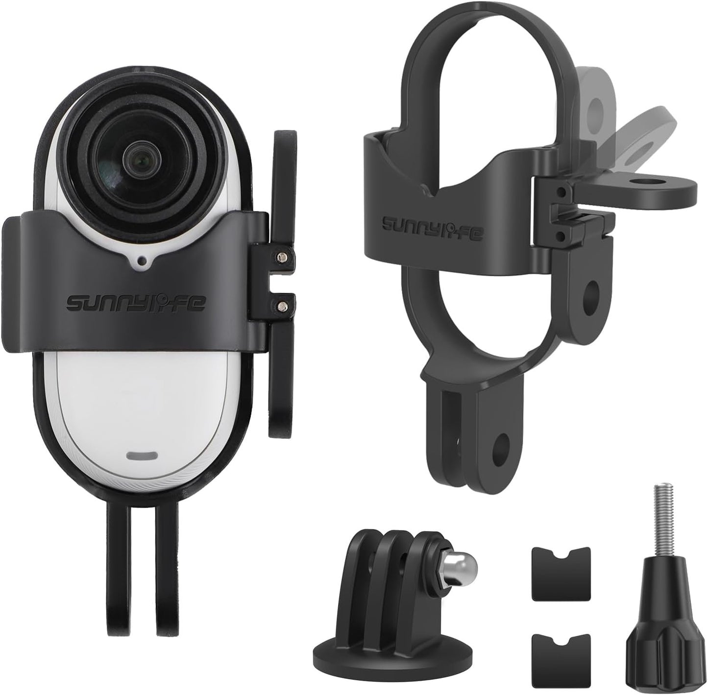 MotuTech Support Frame for Insta360 GO 3S/GO 3 Cage Connector Bracket Horizontal and Vertical Socket Accessories Adapter Quick Disassembly Kit