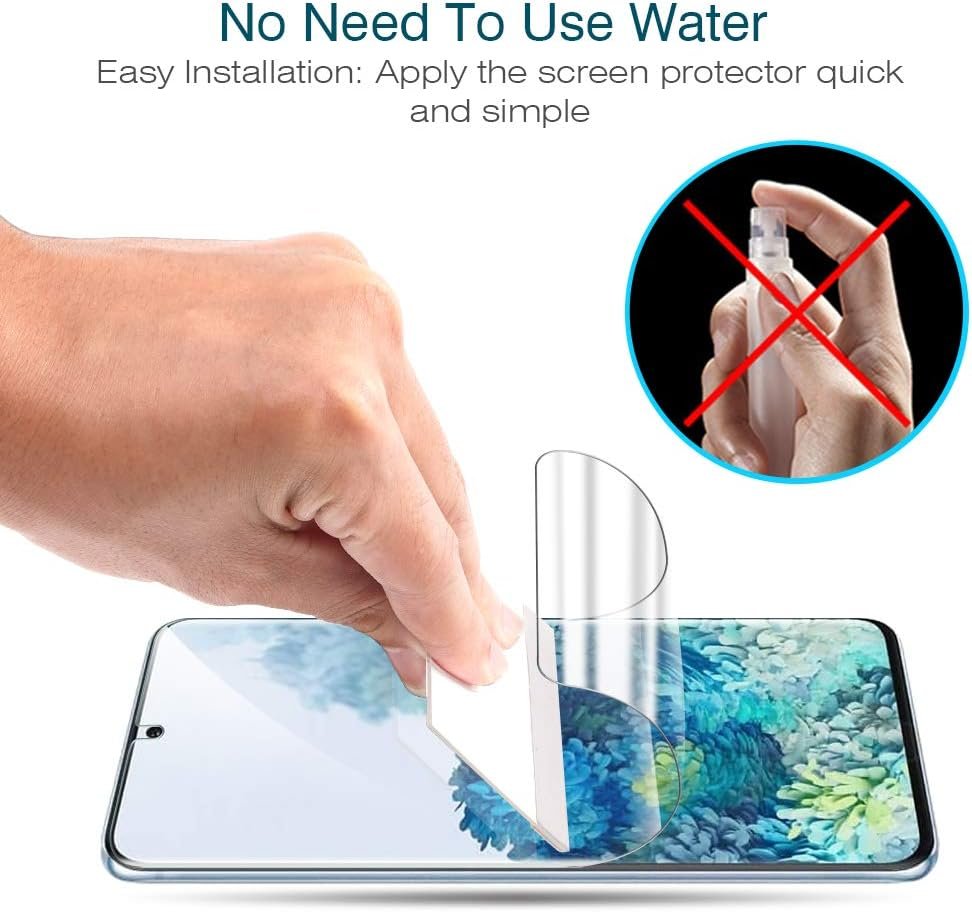 LK 3 Pack Screen Protector for Samsung Galaxy S20 / Galaxy S20 5G 6.2 inch, New Version, Full Coverage, Case Friendly, HD Clear Flexible TPU film