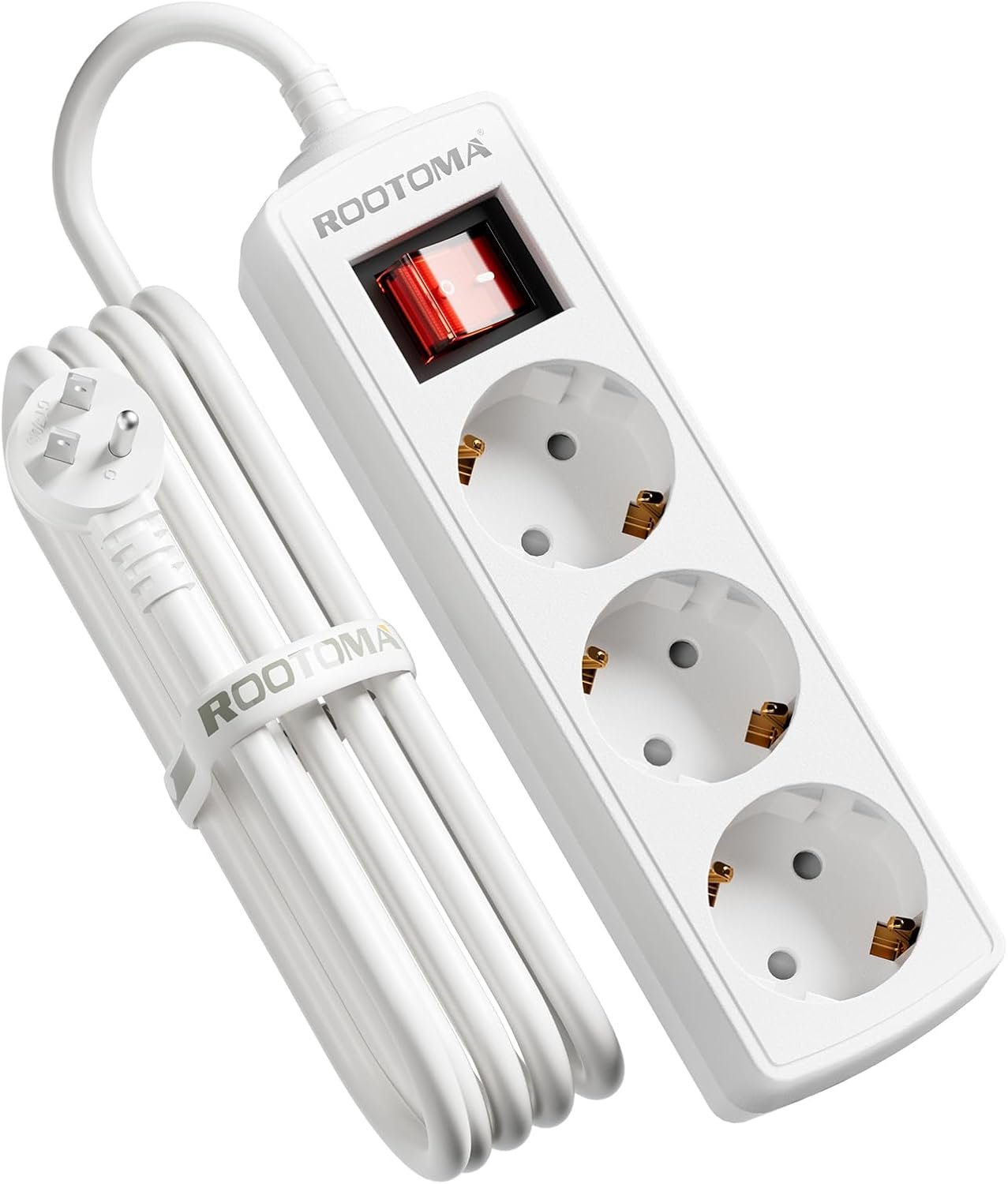 Adapter Europe to Canada, Adaptateur Prise Europe Canada, 3 AC Outlets for European Electronic Devices, Travel from France, Italy, Spain, Germany,13A/3250W