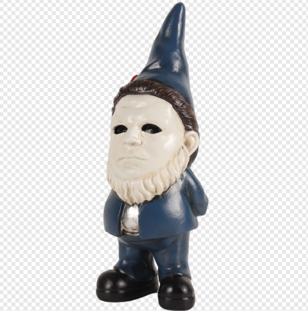SPINNDO Blue Halloween Horror Movie Gnome Statue Resin - 5" Tall - Perfect for Home Decor