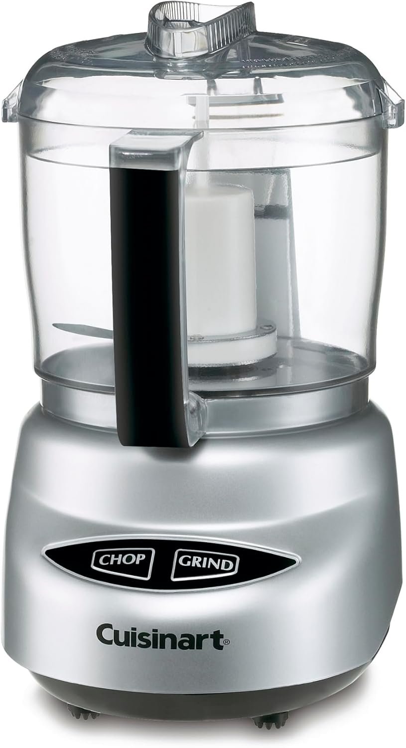 CUISINART DLC-2ABC Mini-Prep Plus Food Processor Brushed Chrome & Nickel, 3 Cup