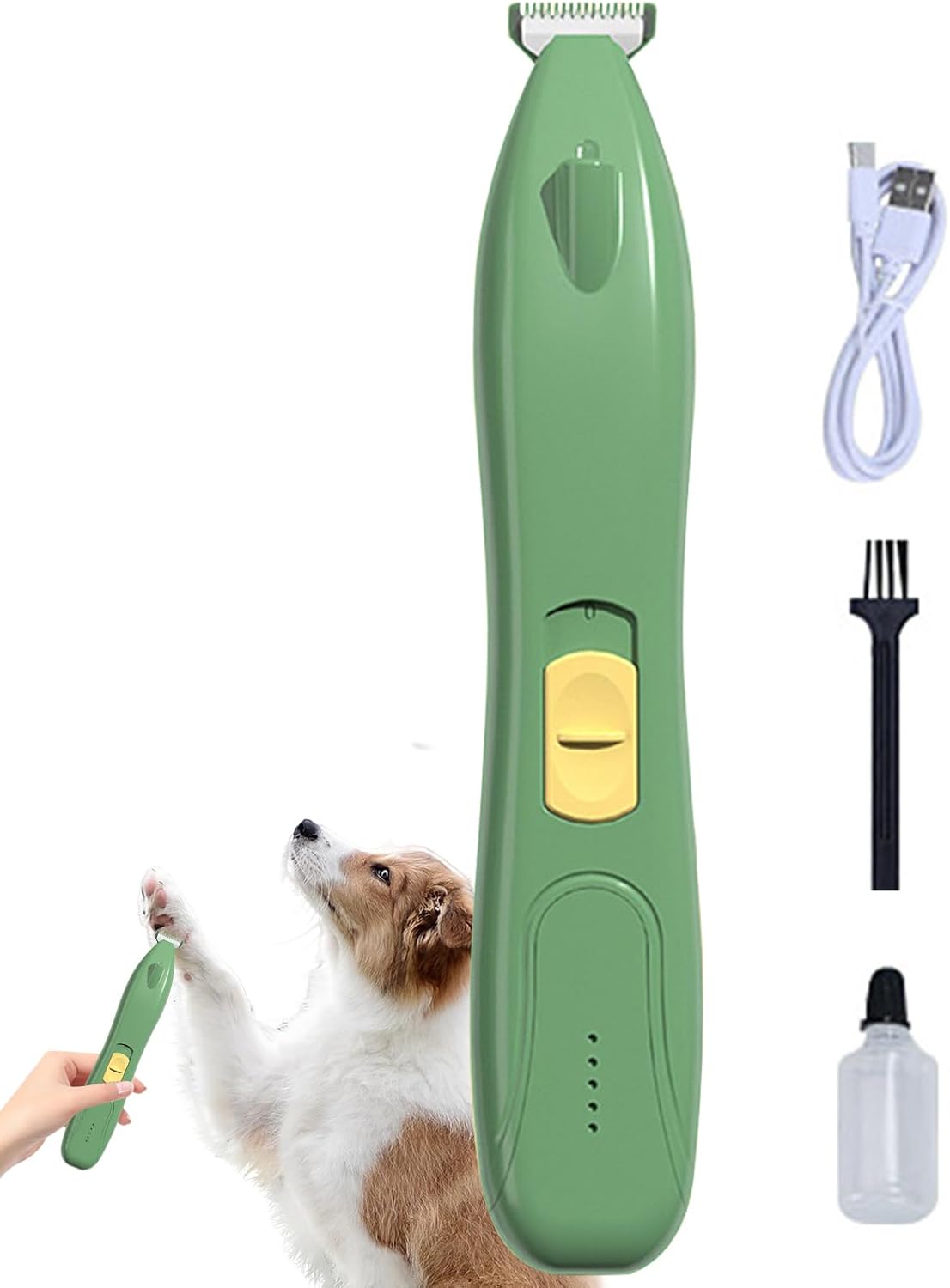 Dog Paw Trimmer For Grooming - Cordless Rechargeable Dog Paw Shaver - Low-Noise Cordless Feet Shaver Shedding Brush Gentle Rechargeable For Kitten Grooming Knotted