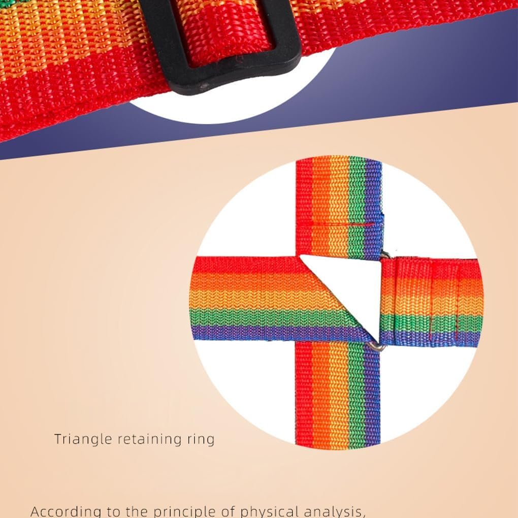 Hi.FANCY 3pcs Straps to Travel Luggage Straps 3pieces Luggage Security Straps Suitcases Straps Luggage Straps Suitcases to 34, Orange, 5cm*200cm