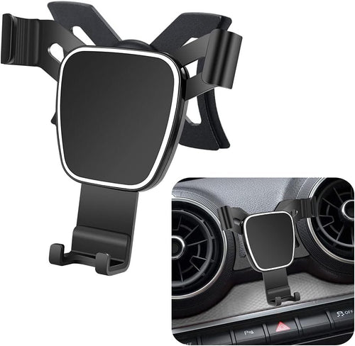 LUNQIN Car Phone Holder for Audi Q2 2018-2024 Car Accessories Navigation Bracket Interior Decoration Mobile Phone Holder