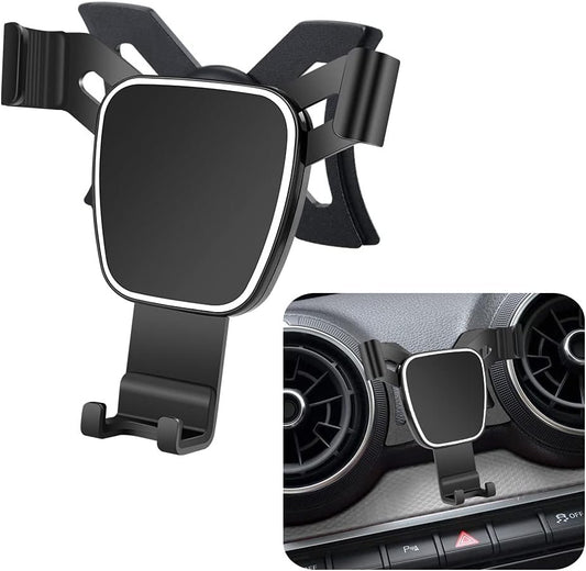 LUNQIN Car Phone Holder for Audi Q2 2018-2024 Car Accessories Navigation Bracket Interior Decoration Mobile Phone Holder