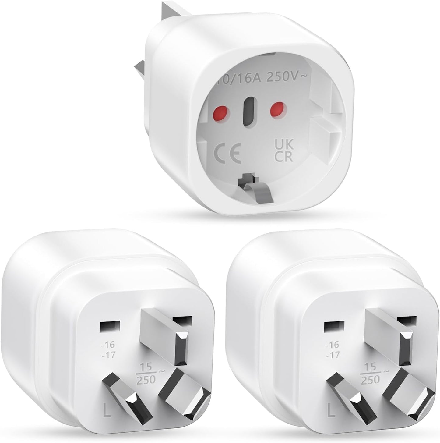 3 Travel Adapters Australia, Germany to Australia, Travel Adapter, Type I Australia, Travel Plug for Australia China, Argentina, New Zealand, Fiji