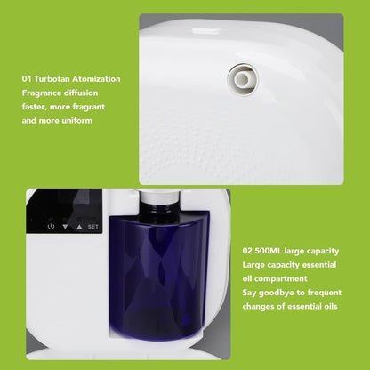 Smart Scent Air Machine, APP Control Essential Oil Diffuser, Wall Mounted Aromatherapy Scent Diffuser for Large Room, Commercial Use 500ML (US Plug 100-240V)