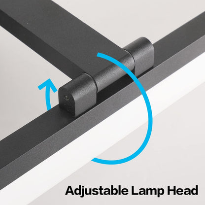 SOLFART 47.2 Inch Adjustable Color Temperature Dimmable LED Bathroom Light Fixtures Matte Black Vanity Lights LED Lights for Bathroom Black Light Bar Modern APP Control Lighting Fixture