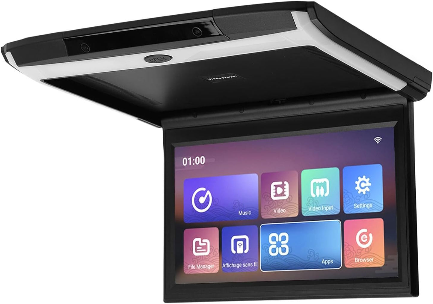 NDNCZDHC 11.6in Car Rear Entertainment System for Android 10.0 Support Phone Wireless Mirroring 1080P HD Bluetooth WiFi Player(Black)