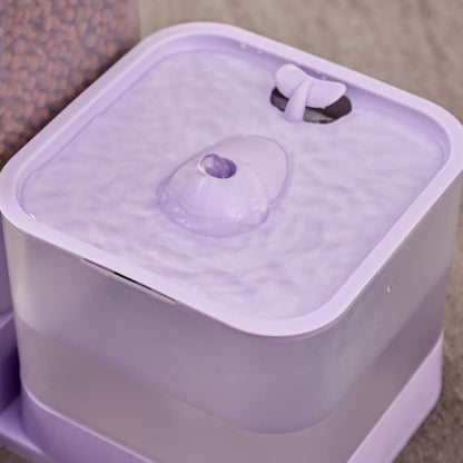 Automatic Pet Feeder,Dog Food Dispenser Automatic Feeder - Drinker Waterer Large Capacity Pet Supplies, Storage Container for Kitten Puppy Feeding Watering