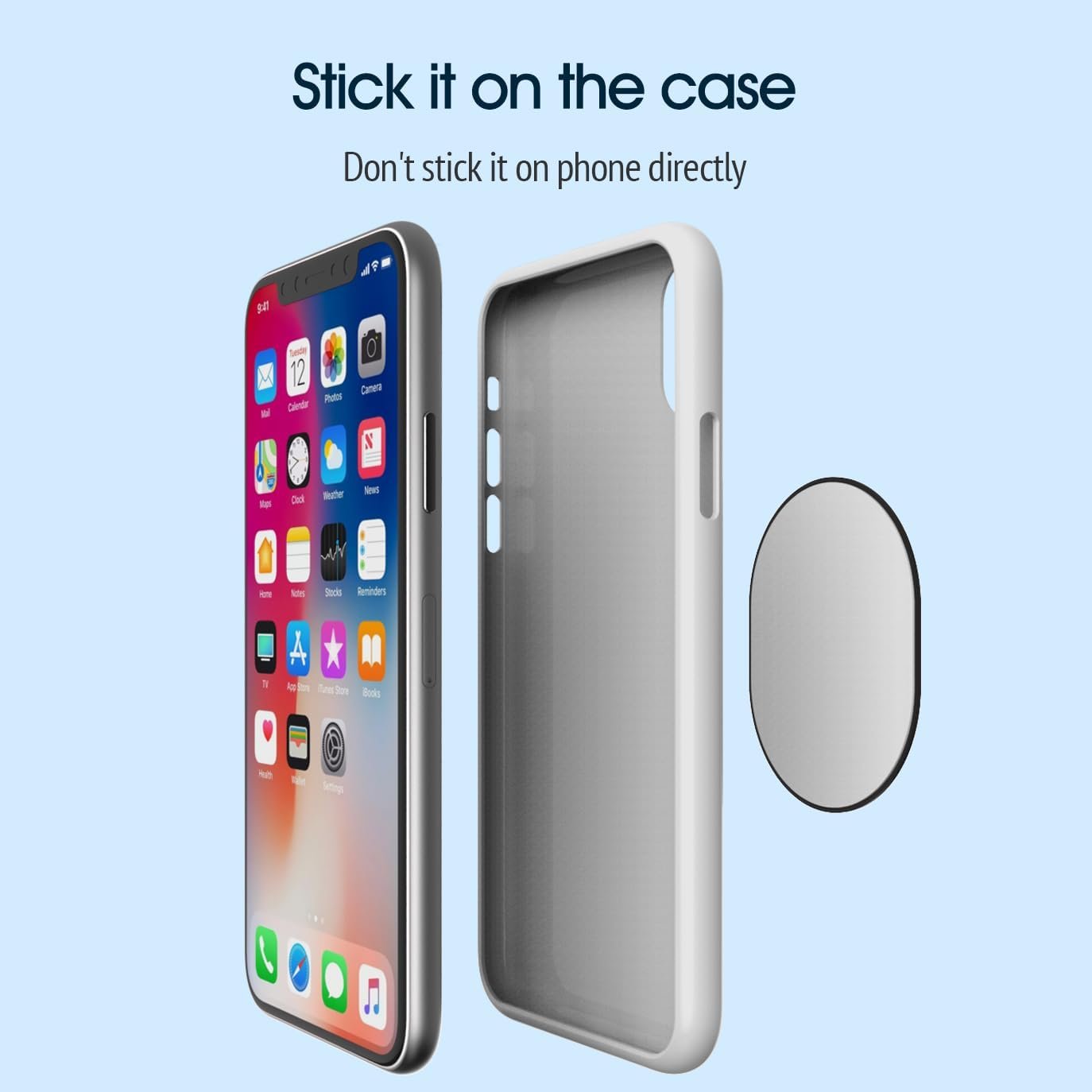 Sincetop Nylon Phone Adhesive Paste Adapter - Quick Install, Secure Connection, Durable Design - Compatible with C-Series【1st or 2nd Generation】 All Mounts