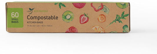 LEAF Compostable Kitchen Bin Liner (Small 60 Count)