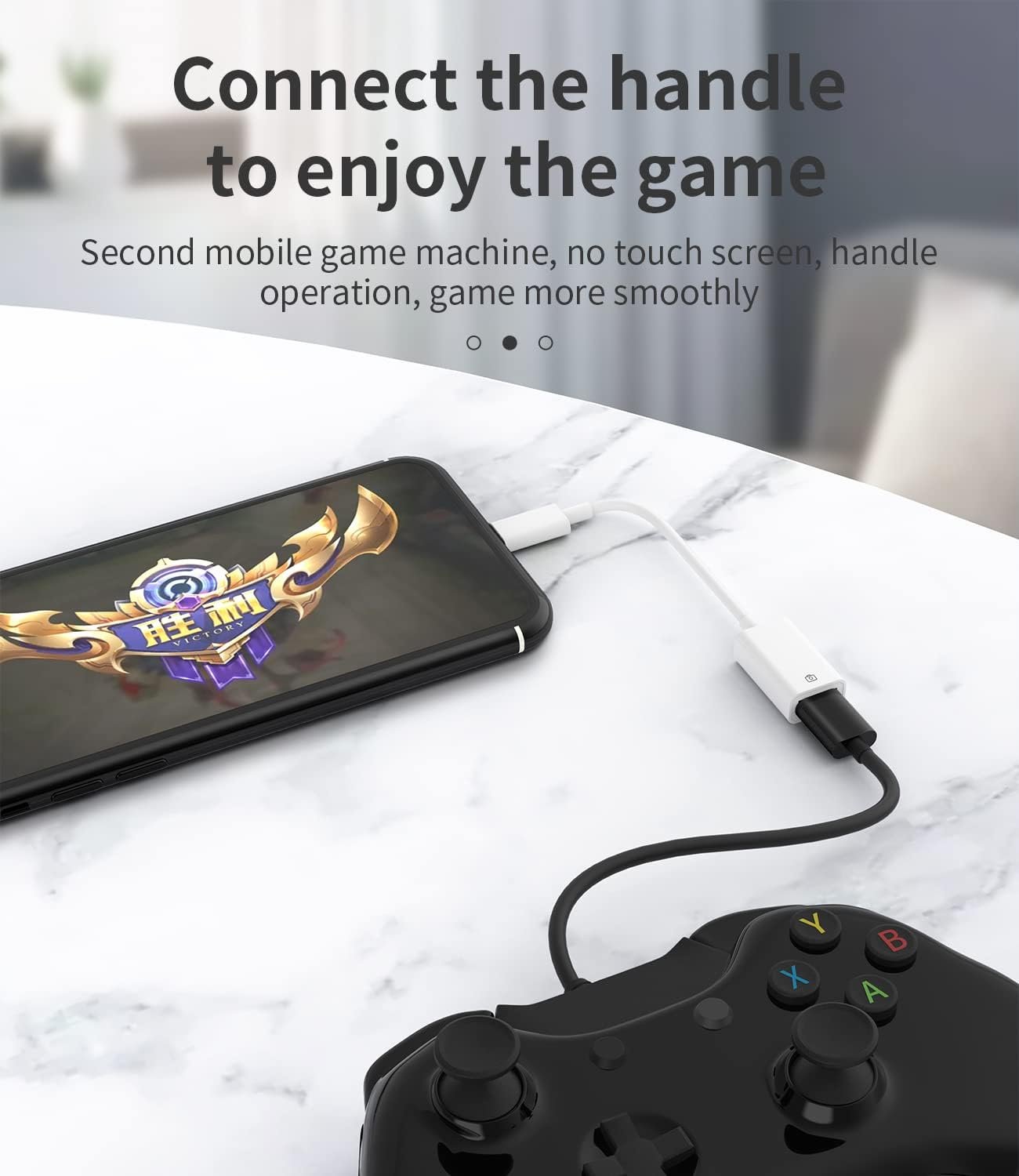 Iphone OTG Adapter Lightning Male to USB Female Dongle Cable Compatible with 13 11 12 Pro Max Mini Xr X Xs 8 7 Se Plus for Apple Ipad Air Camera Card Reader Flash Drive Mouse Keyboard Hub MIDI U Disk