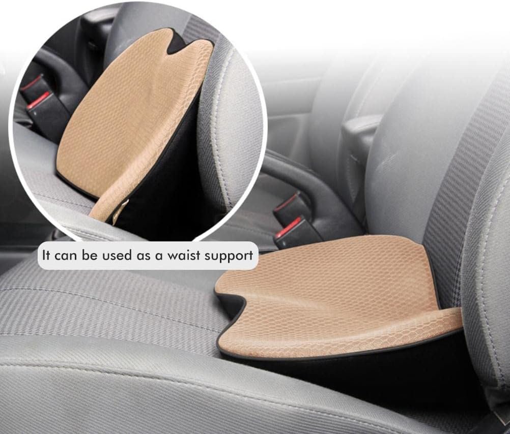 Enfudid Car Seat Cushions for Driving - Memory Foam Car Seat Pad - Sciatica & Lower Back Pain Relief - Car Seat Cushion Road Trip Essentials for Drivers