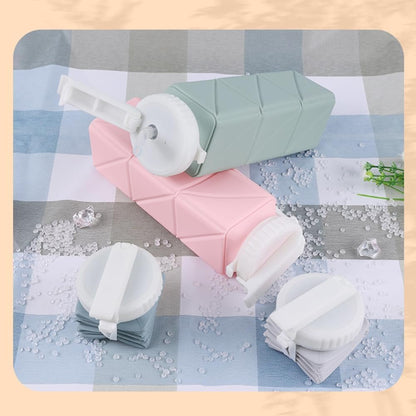 Kojoon Foldable Silicone Water Bottle Travel Cup 20.9oz Folding Drinking Cup Leak-Proof Travel Mug Folding Cup 620ML
