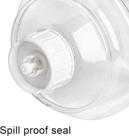 Hacaroa 2 Pack Automatic Cat Feeder and Water Dispenser, 2 L Gravity Pet Food Feeder and Waterer Set, Self Feeding Dog Bowl for Small Pets, Puppy, Kitten, 100% BPA-Free, Easily Clean, White