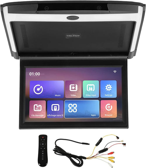 NDNCZDHC 11.6in Car Rear Entertainment System for Android 10.0 Support Phone Wireless Mirroring 1080P HD Bluetooth WiFi Player(Black)