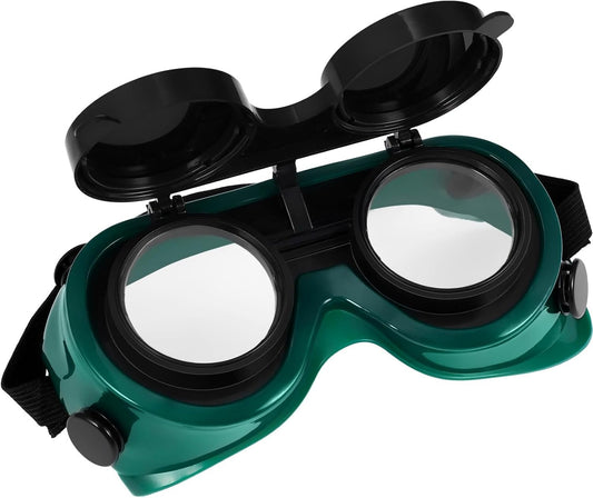 GLEAVI Welding Flip Up Goggles - Eye Safety Protection Eclipse Goggles Front Welding Lens Viewing Eyewear for Soldering Torching Brazing
