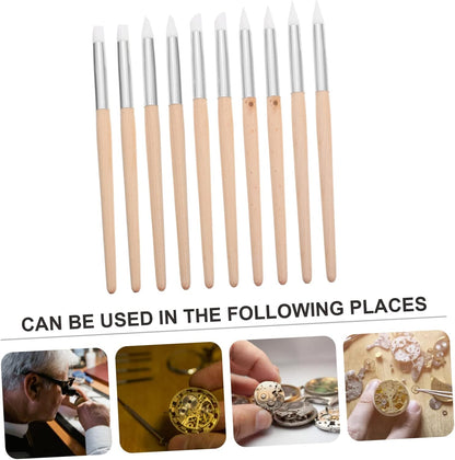 HIAKDOFT 10Pcs Portable Watch Cleaning Pens Professional Dial Cleaner Tool for Watch Repair Material Essential Accessory for Watchmakers and Enthusiasts