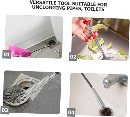 Outanaya Flexible Grabber Claw Tool for Quick Sink Cleaning and Drain Unblocking Durable Dredging for Toilets Bathrooms and Kitchens Essential Hair Removal Tool