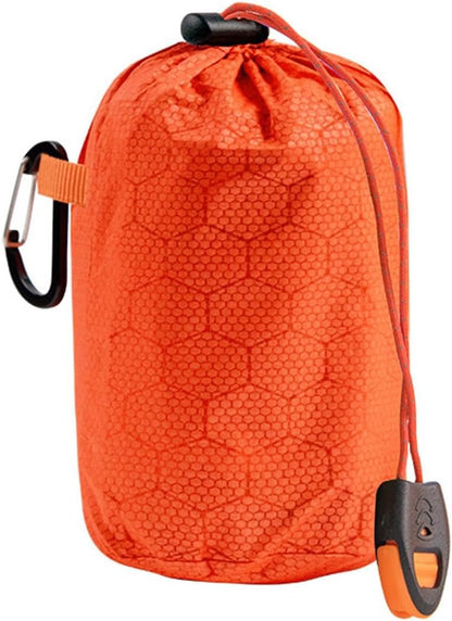NUZAMAS Survival Emergency Tent - Thermal Rescue Shelter Blankets, Foldable for Outdoor Camping, Hiking, Adventure - Orange