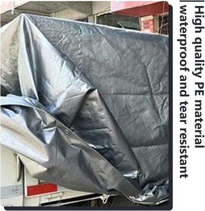 Multipurpose Camp Tarp, Portable Camping Mat, Lightweight Picnic Blanket with Stakes, Double-Sided Waterproof Coating, for Outdoor Picnics (240 X 290cm)