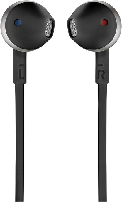 JBL Tune 205 Wired In-Ear Headphones with One-Button Remote/Mic - Black