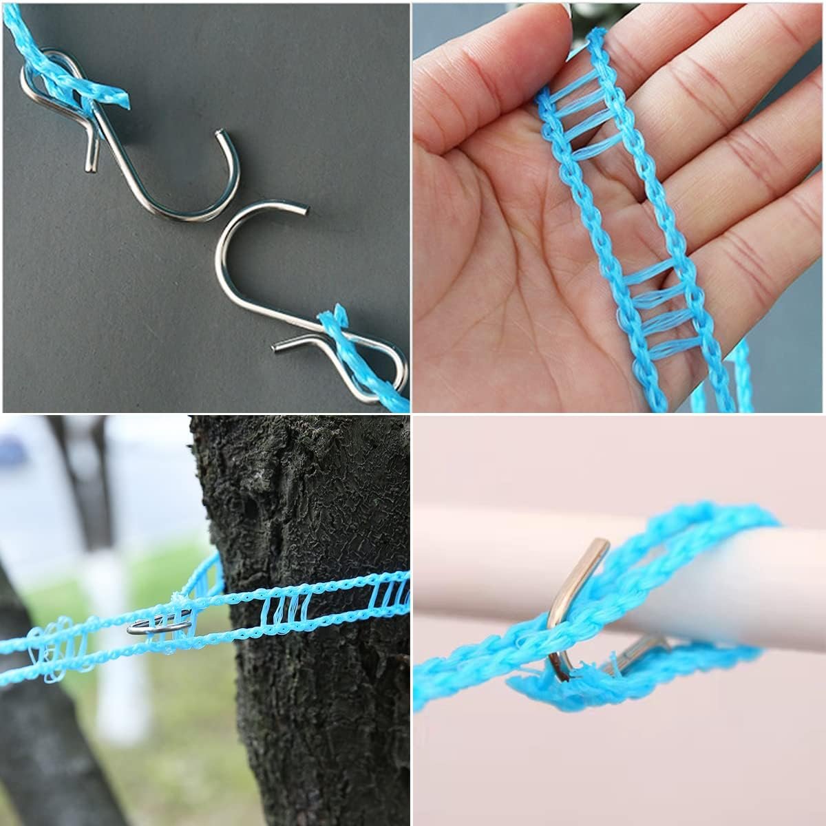 Ginojex Nylon Clothesline 5m Adjustable Portable Washing Line Windproof Non-Slip for Home Hotel Travel Outdoor Camping Hanger Rope