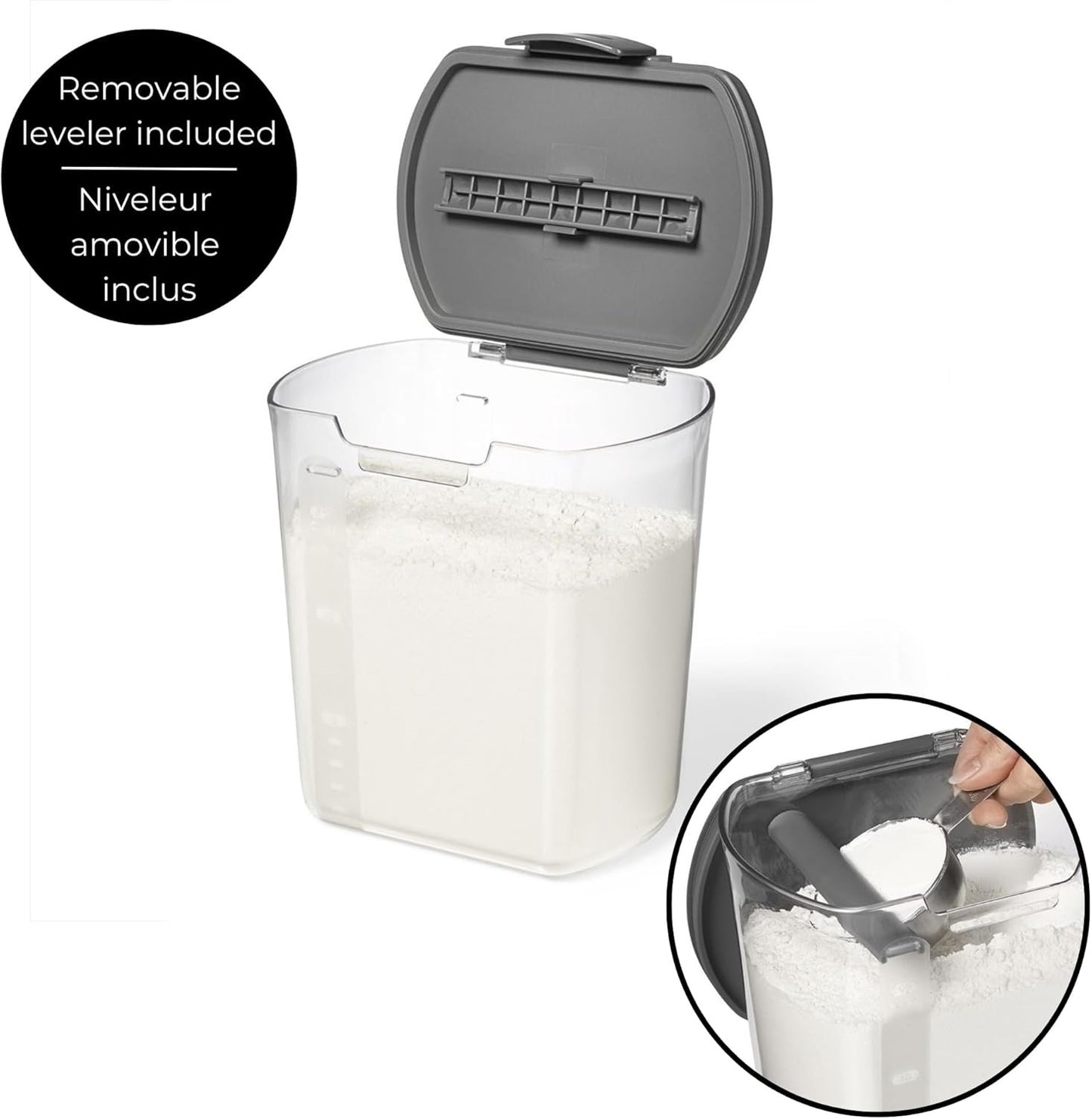 Starfrit PROKEEPER 7-pc Set - Brown Sugar, Coffee, Sugar, Flour Containers with accessories