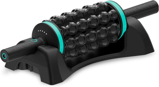 CHIRP RPM Rolling Percussive Massager, Percussive Therapy, Whole Body Relief, Deep Tissue and Muscle Recovery, Percussion Massage, Rechargeable, Hands-Free Base, Powerful, 5-Speed Reversible Spin