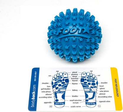 Foot Star 2 Inch Spiky Foot Massager & Roller Ball – Deep Tissue Massage ideal for Plantar Fasciitis Treatment, Muscle Pain Relief, Trigger Point Therapy & Myofascial Release by Body Back Company