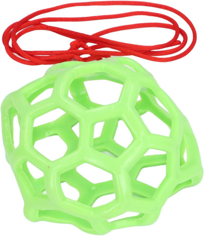Goat Feeder Ball, Hanging Feeding Toy Lightweight Multifunctional for Home (Green)