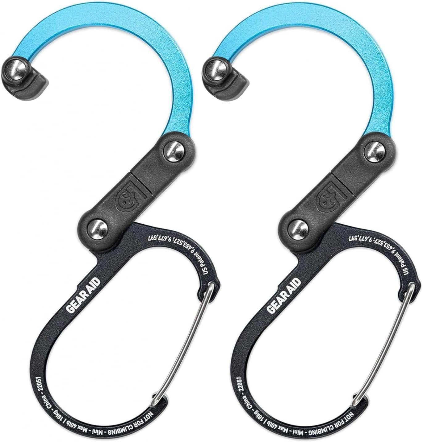 HEROCLIP Carabiner Clip and Hook (Mini) | for Travel, Luggage, and Small Bags
